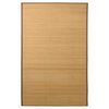 vidaXL Bambukinis kilimas, 100x160 cm, rudas