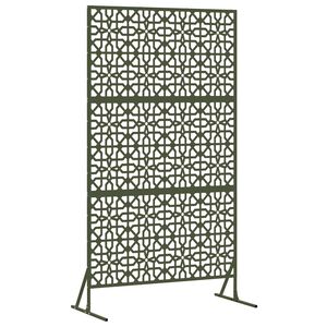vidaXL Privatumo žaliuzės 100 x 50 x 180 cm Plienas Alyvuogių žalia