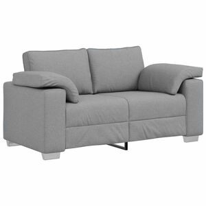 vidaXL Dvivietė sofa &Scaron;viesiai pilka 160 cm audinys