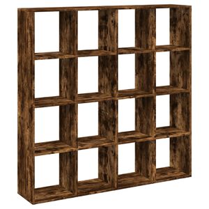 vidaXL Spintelė knygoms, dūminio ąžuolo, 137,5x29x137,5cm, mediena