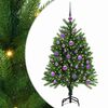 vidaXL Kalėdų eglutė su 150 LED s stovu Žalia 120 cm PE