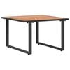 vidaXL Kavos staliukas Juoda ir Ruda 55 x 55 x 35 cm
