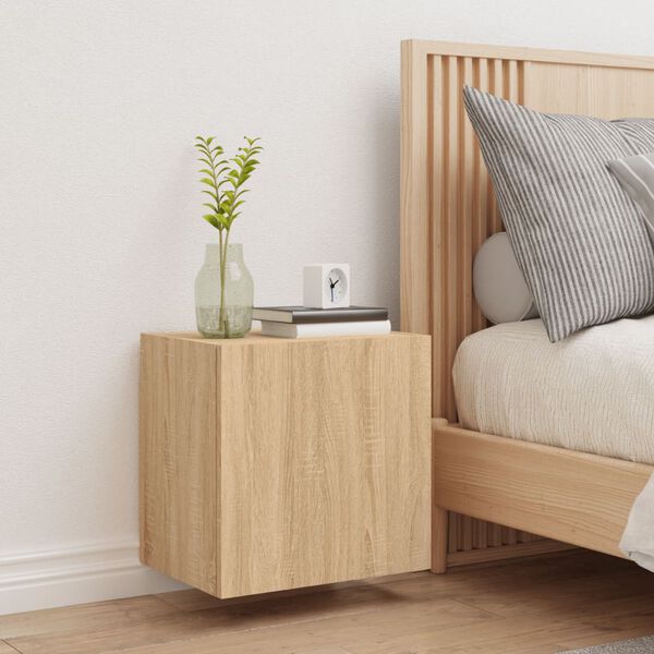 vidaXL Sieninė TV spintelė, ąžuolo, 40,5x30x40cm, apdirbta mediena