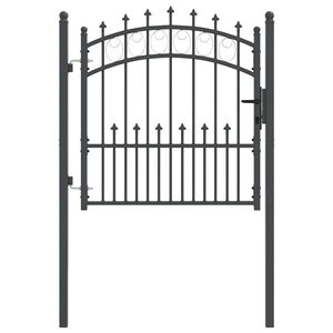 vidaXL Tvoros vartai su smailiais EMMEN 100 x 100 cm