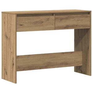 vidaXL Konsolinis staliukas, artisano ąžuolo, 100x35x76,5cm, mediena