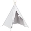 vidaXL Vaiki&scaron;ka tipi palapinė, balta, 120x120x150cm, persiko oda