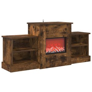 vidaXL Elektrinis židinys Dūminio ąžuolo 110 x 30 x 50 cm