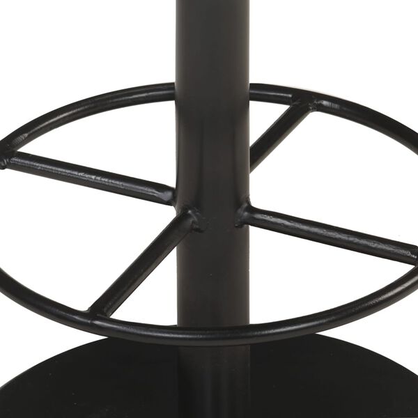 vidaXL Baro taburetė, baltintos pilkos spalvos, tikra oda