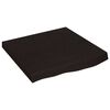vidaXL Vonios stalvir&scaron;is, tamsiai rudas, 60x60x(2-6)cm, mediena