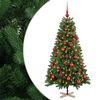 vidaXL Dirbtinė kalėdinė eglutė su rutuliuku 120 cm 150 LED