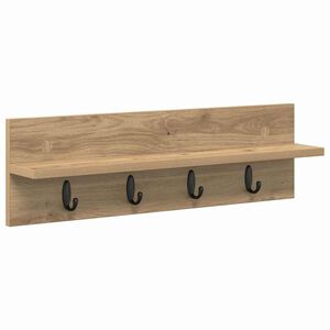 vidaXL Prikabinamas paltas Amatininkų ąžuolas 60 x 10,5 x 18 cm
