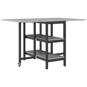 vidaXL Valgomojo stalas 122 x 80 x 76,5 cm Apdirbta mediena