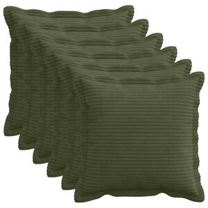 vidaXL Pagalvėlės užvalkalas 6 vnt. HOUTEN Žalia 30 x 30 cm mančester