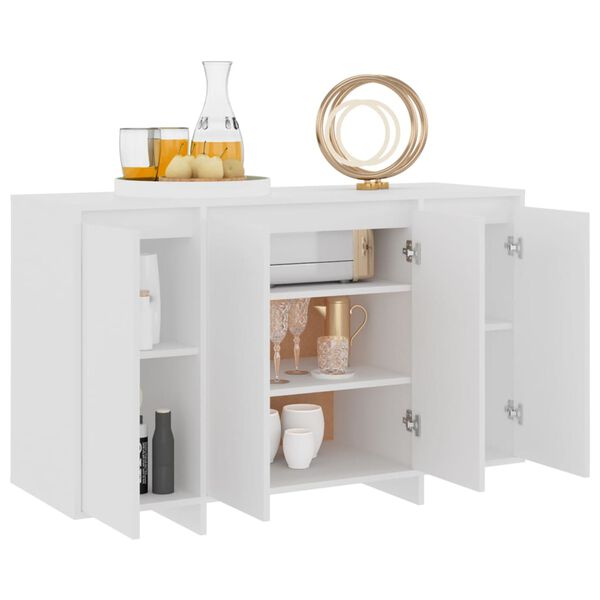 vidaXL &Scaron;oninė spintelė, baltos spalvos, 120x41x75cm, MDP