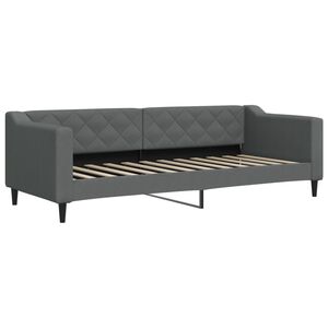 vidaXL Sofa, tamsiai pilkos spalvos, 80x200cm, audinys
