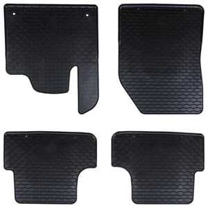 vidaXL Automobilių kilimėlis 4 pcs Juodas Guma