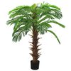 vidaXL Dirbtinis paprastasis cikas su vazonu, žalias, 140 cm
