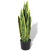 vidaXL Dirbtinė Sansevjera su vazonu, 65 cm, žalia