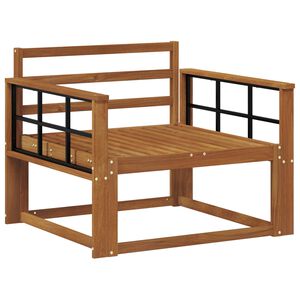 vidaXL Lauko Vidurinis Sofa Kietos akacijos mediena Natūrali