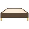 vidaXL Lovos rėmas be čiužinio, tamsiai rudas, 100x200cm, audinys