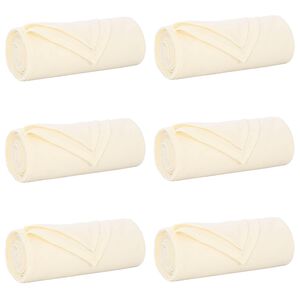 vidaXL Mesti antklodės 6 vnt. Kreminė 270 x 240 cm 5.44 kg Flysas