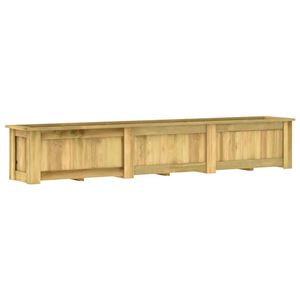 vidaXL Lovelis, 291x50x50cm, impregnuota pu&scaron;ies mediena