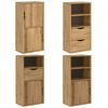 vidaXL Šoninė spintelė 4 vnt ODDA, 40x24x79 cm, pušies masyvas