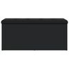 vidaXL Suoliukas-daiktadėžė, juodas, 102x42x45cm, apdirbta mediena