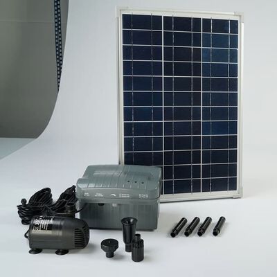 Ubbink SolarMax 1000 komplektas su saulės moduliu, siurbliu ir akum.