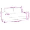 vidaXL Dvivietė sofa, &scaron;viesiai pilka, 140 cm, audinys