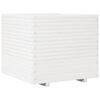 vidaXL Sodo lovelis, baltas, 80x80x72cm, pu&scaron;ies medienos masyvas