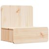 vidaXL Naktinis staliukas Ruda 44 x 32,5 x 40 cm Pu&scaron;ies masyvas