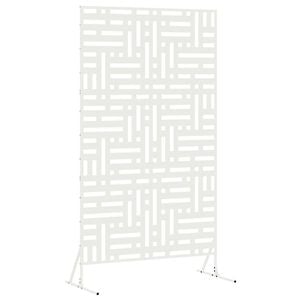 vidaXL Privatumo žaliuzės Balta 100 x 50 x 180 cm Plienas