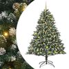 vidaXL Dirbtinė Kalėdų eglutė Žalia 210 cm PVC, plastikas ir plienas