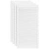 vidaXL Spintelės durelės, 4vnt., baltos, 99,3x49,4cm, pu&scaron;is