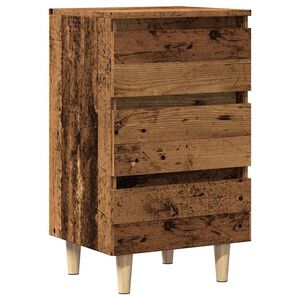 vidaXL Spintelė prie lovos Old Wood 40x35x69 cm Engineered Wood