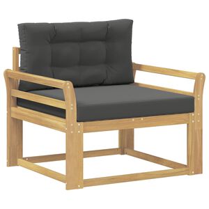 vidaXL Lauko Vidurinis Sofa Poliesteris Balta