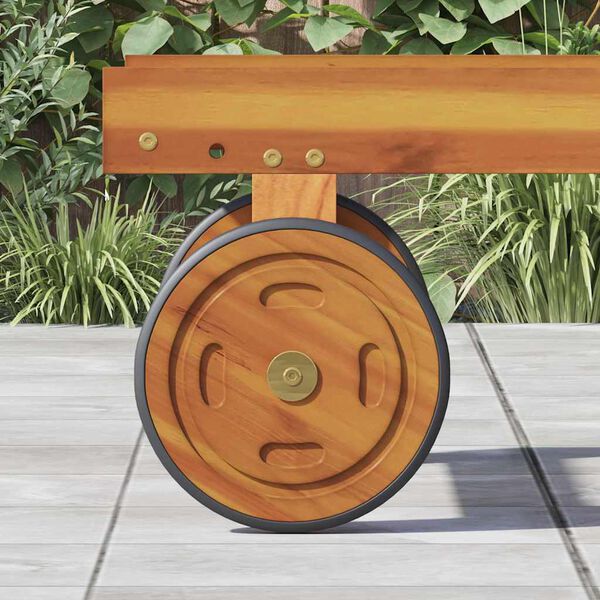 vidaXL Erdvės ratukai su ratu 2 pcs Ruda 20.5 x 20.5 x 2 cm