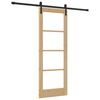 vidaXL Slankios durys ORKDAL Natūrali ir juoda 73,5 x 198,5 cm
