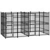 vidaXL Lauko voljeras &scaron;unims, plienas, 7,37m&sup2;