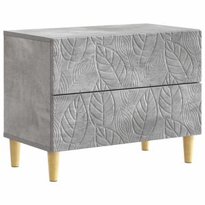 vidaXL Naktinis staliukas Betono pilka 62 x 34,5 x 48 cm