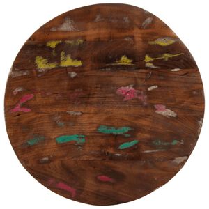 vidaXL Stalvir&scaron;is, 40x3,8cm, perdirbtos medienos masyvas, apskritas