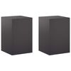 vidaXL Augalų stovas 2 pcs Juoda 40 x 40 x 60 cm Plienas