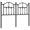 vidaXL Metalinis pakaitinis galvūgalis, juodos spalvos, 120cm