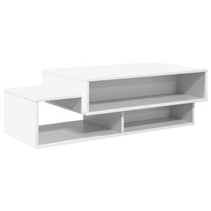 vidaXL Kavos staliukas Balta 105 x 50 x 32,5 cm Apdirbta mediena