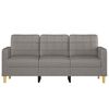 vidaXL Trivietė sofa, taupe spalvos, 180cm, audinys