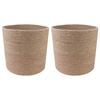vidaXL Vazonų rinkinys 2 pcs Natūrali &Oslash; 21 x 21 cm 100% Tossa Džiutas