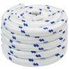 vidaXL Daugiafunkcinė buitinė virvė 40 mm 25 m Balta ir mėlyna PP