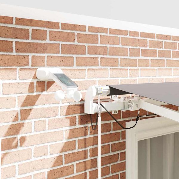 vidaXL I&scaron;traukiama markizė &Scaron;viesiai pilka 350 x 250 cm