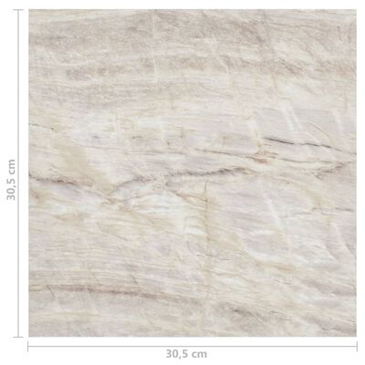 vidaXL Grindų plokštės, 20vnt., smėlio, 1,86m², PVC, prilimpančios